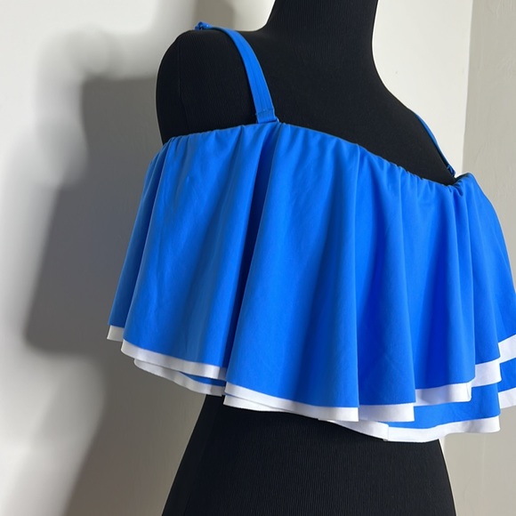 CONTOURS by COCO REEF Shapemaker Swimwear Agate Bandeau Azure Top 16/40D - Picture 6 of 15